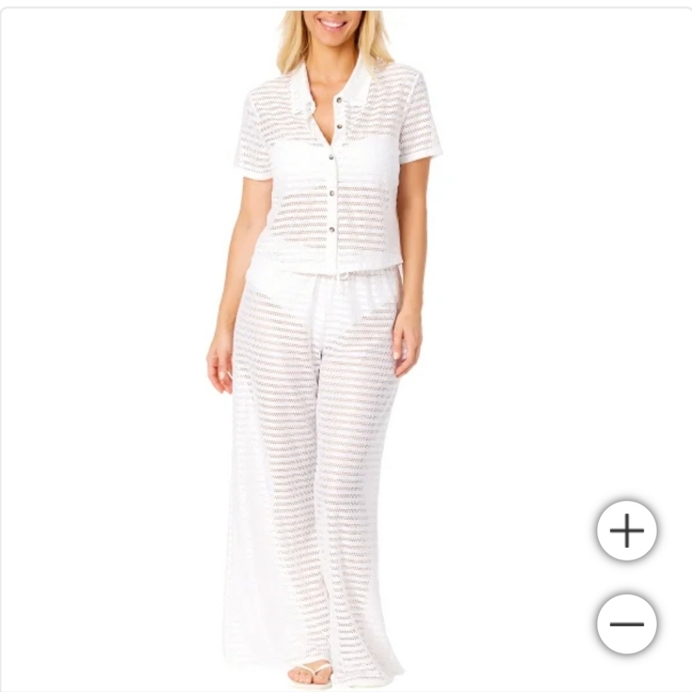 (Ew)Hurley Ladies Swim Cover up Striped Two-Piece Set